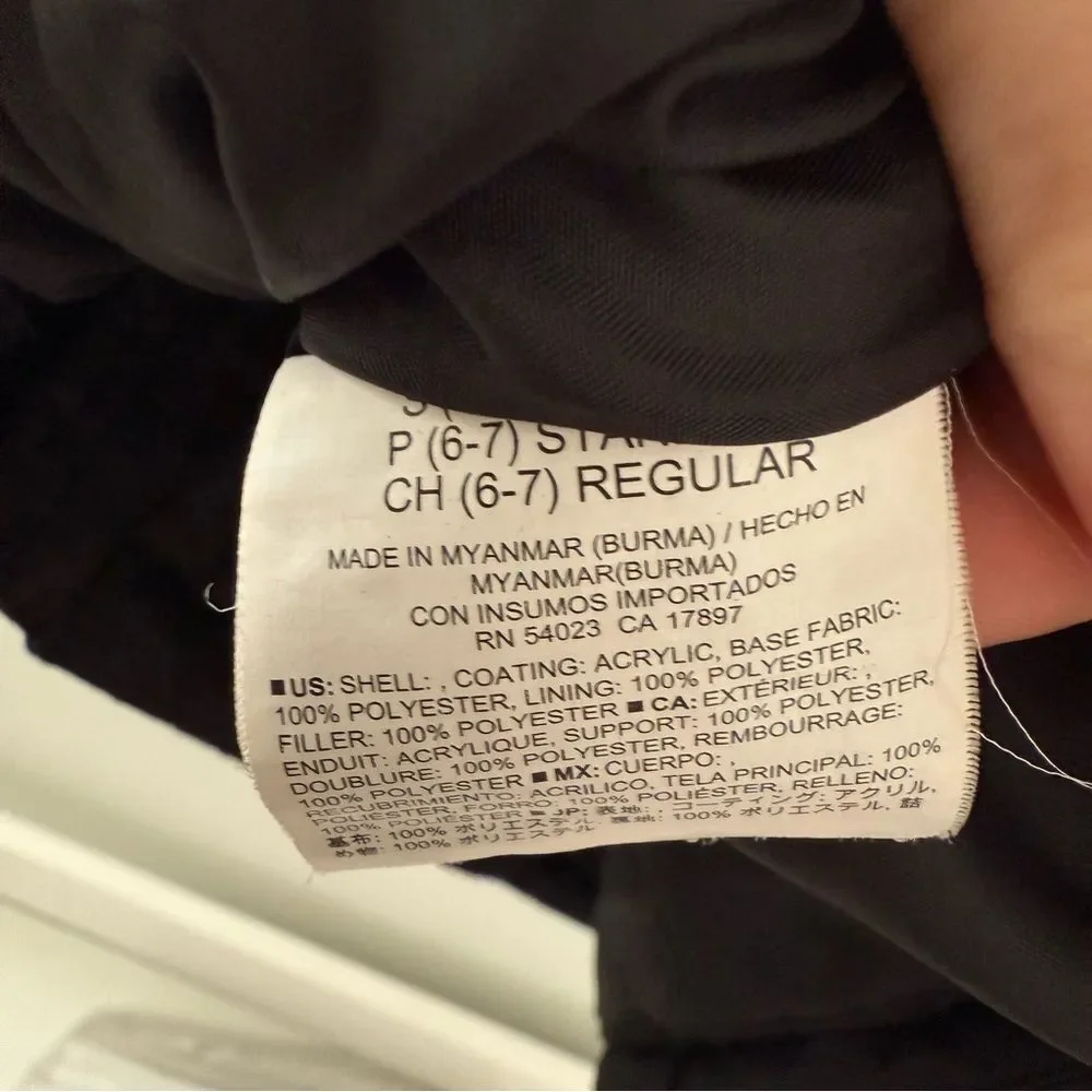 Old Navy Puffer Coat Winter Jacket Snow Ski 6/7 Kids Boys Girls Unisex Black